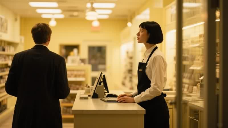 顾客到店示意图