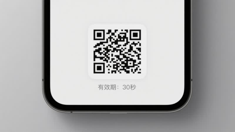 顾客手机出示核销码示意图